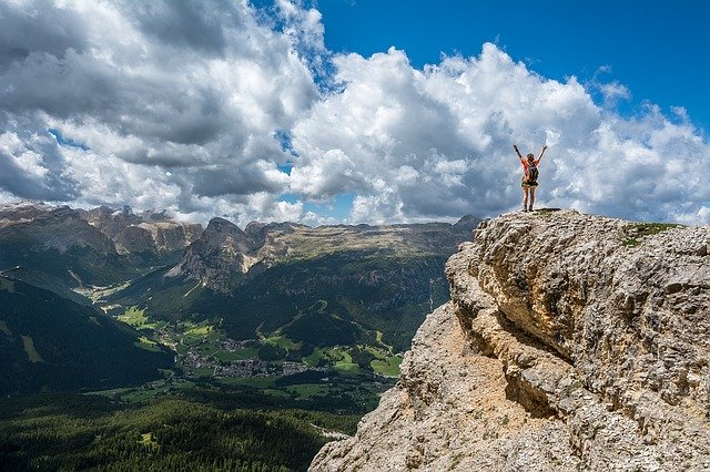 person-on-mountain